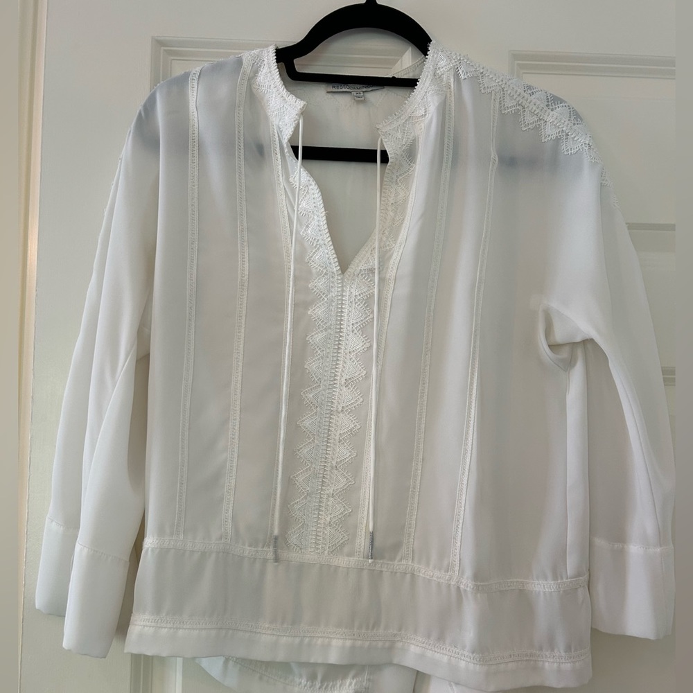 Rebecca Minkoff White Silk Top